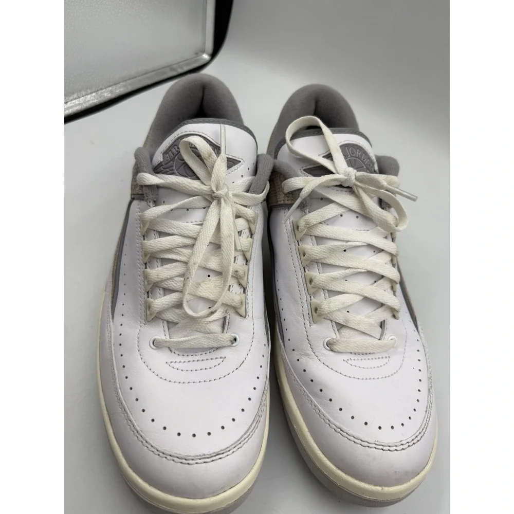 Jordan 2 Men's Sneakers White Snake Skin Size 11